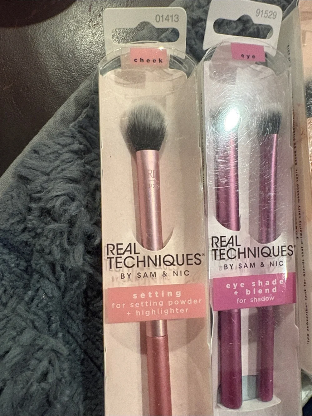 Real Techniques Brush Collection in Pink, Purple & Orange Handles